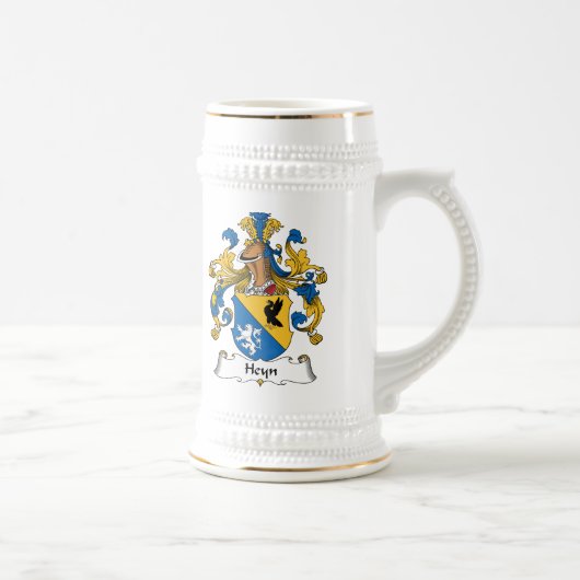Heyn Familienwappen Bierglas (Rechts)