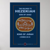 Hezekiah Signet Poster (Vorne)