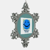 HF-Atmungstherapie Schneeflocken Zinn-Ornament (Links)