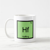 Hf - Halbierung des Symbol-T-Shirts der Funny Chem Kaffeetasse (Links)