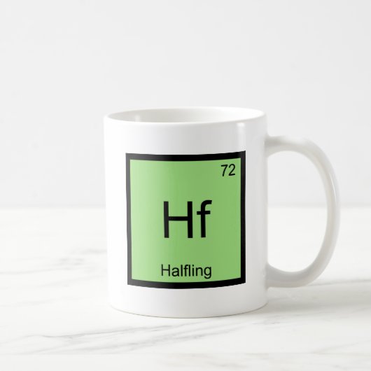 Hf - Halbierung des Symbol-T-Shirts der Funny Chem Kaffeetasse (Rechts)