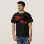 HF  logo placed on drip art background T-Shirt (Vorne ganz)