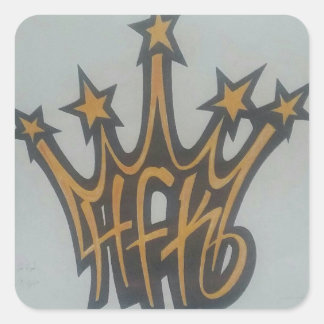 HFK Zubehör Endlich! Quadratischer Aufkleber