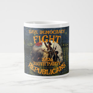 HG CBP 250. JAHRESTAG USA-FLAGGE AMERIKA TRUMPS Jumbo-Tasse