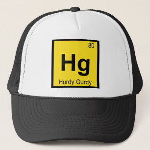Hg - Drehleier-Musik Chemie Periodensystem Truckerkappe