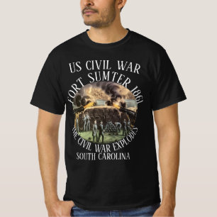 HG FORT SUMTER US-BÜRGERKRIEG SOUTH CAROLINA SC T-Shirt