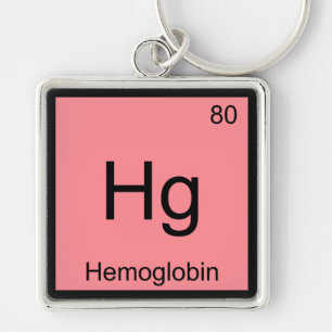 Hg - Hämoglobin Chemie Elementsymbol Blut T-Shirt Schlüsselanhänger