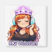 HG Veteran: Elite Crown Avatar Magnet (Vorne)