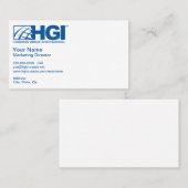 HGI Marketings-Direktor Visitenkarte (Vorne/Hinten)