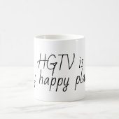 hgtv ist mein glücklicher Platz Kaffeetasse (Mittel)