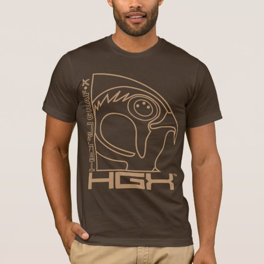 HGX TAN Kontur-T-Shirt T-Shirt (Vorderseite)