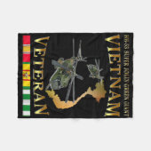 Hh-53 Super Jolly Green Giant Helicopter Vietnam V Fleecedecke (Vorderseite (Horizontal))
