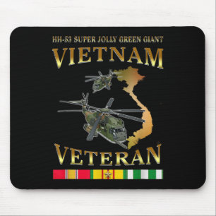 Hh-53 Super Jolly Green Giant Helicopter Vietnam V Mousepad