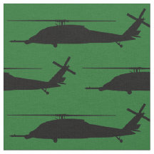 HH-60 Pave Hawk Silhouette Black auf Green