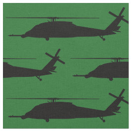 HH-60 Pave Hawk Silhouette Black auf Green Stoff