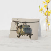 HH-60G pflastern Falke-Hubschrauber-Gruß-Karte Karte (Gelbe Blume)
