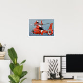HH-65-Dolphin Poster (Heimbüro)