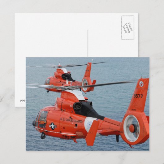 HH-65-Dolphin Postkarte (Vorne/Hinten)