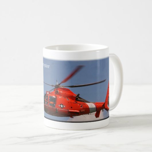 HH 65C Delphin-Hubschrauber-Tasse Kaffeetasse (VorderseiteRechts)