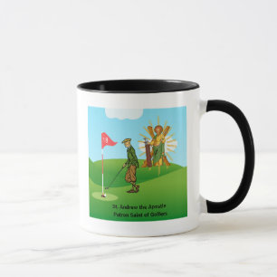 HH. Andreas und Judas mit 2 männlichen Golfern Tasse