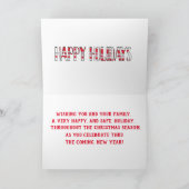 HH gegen Schnee Feiertagskarte (Innenseite)