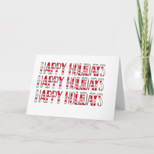 HH gegen Schnee Feiertagskarte (Vorderseite)