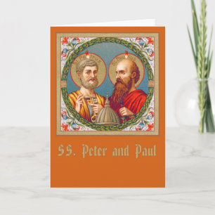 HH. Petrus und Paulus (JMAS 01) Leere Grußkarte Karte
