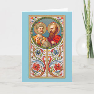 HH. Petrus und Paulus (JMAS 01) Leere Grußkarte Karte