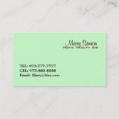 HHA Visitenkarten Visitenkarte (Rückseite)