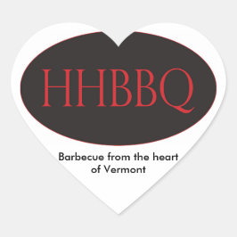 HHBBQ Barbecue aus dem Herzen von Vermont Stickers