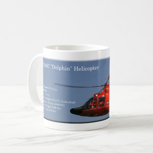 HHC 65 Dolphin Helicopter Traverse Tasse (Vorderseite Links)