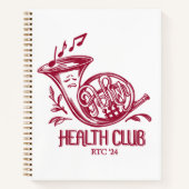 HHC (Französisches Horn) Notebook Notizblock (Vorderseite)