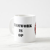HHOD Teamwork ist OP Kaffeetasse (Vorderseite Links)