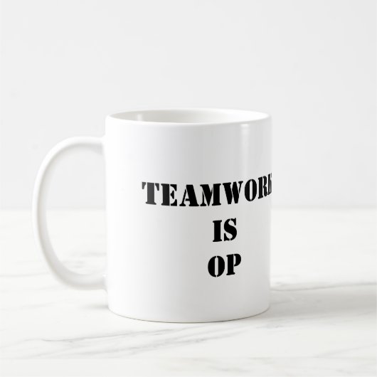HHOD Teamwork ist OP Kaffeetasse (Links)
