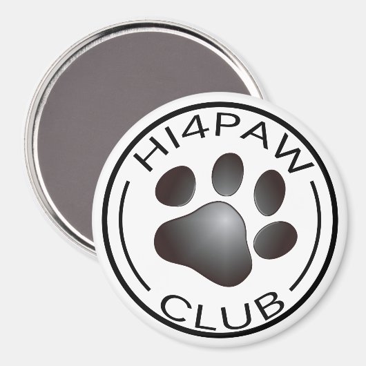 HI4PAW-Club Magnet (Vorderseite/Rückseite)