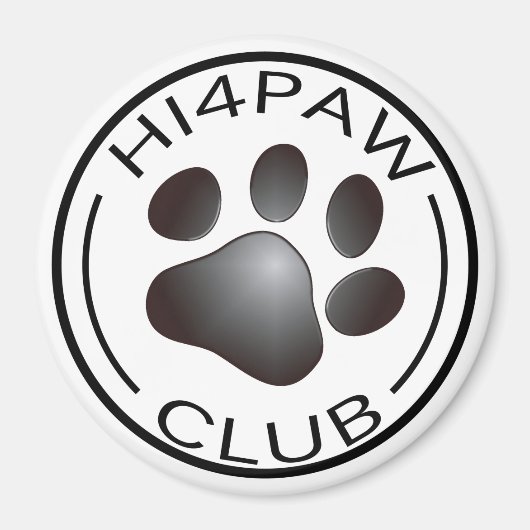 HI4PAW-Club Magnet (Vorne)