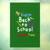 HI54EDU Zurück zur Schule Fensteraufkleber (Blatt 3)