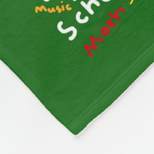 HI54EDU zurück zur Schule Fleecedecke (Ecke)