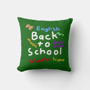 HI54EDU zurück zur Schule Kissen