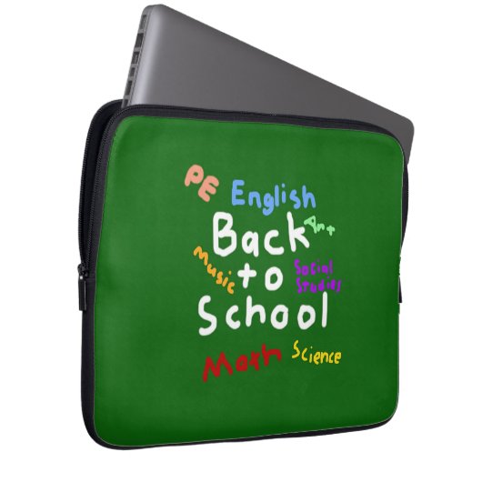 HI54EDU Zurück zur Schule Laptopschutzhülle (Vorne Rechts)