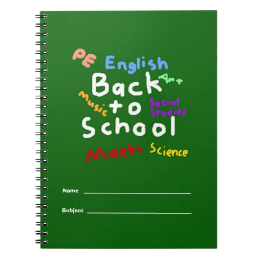 HI54EDU zurück zur Schule Notizblock (Vorderseite)