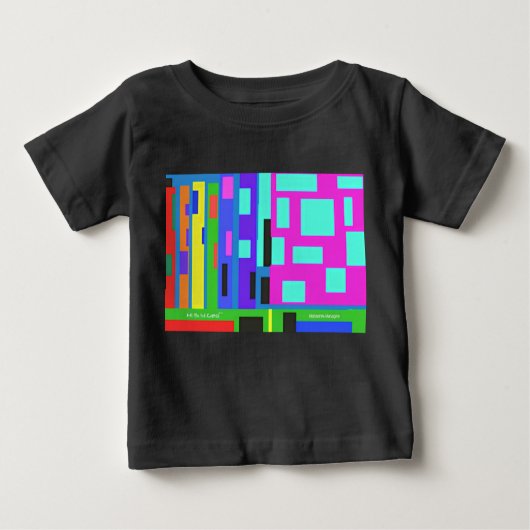 HI54GEO™ Geo-Gebäude Baby T-shirt (Vorderseite)