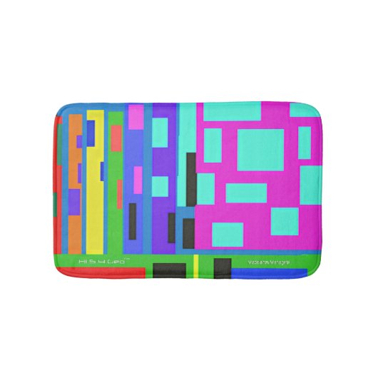 HI54Geo Geo Gebäude Badematte (Vorderseite)