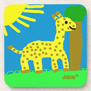 HI54ÖKO Safari Friends Girard Giraffe Boy Getränkeuntersetzer