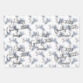 Hi 2023 Auf Wiedersehen 2022 Geschenkpapier Set (Vorderseite 2)