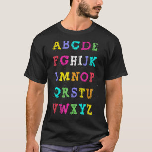 Hi Alphabet zurück zur Schule Funny Pre-K Kinderga T-Shirt