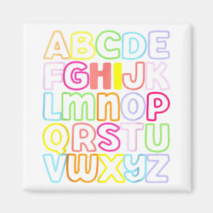 Hi Alphabet zurück zur Schule Vorkindergarten Teac Magnet