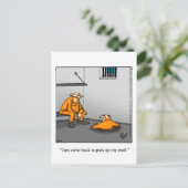 Hi and Hello Spaß Postcard Ankündigungspostkarte (Stehend Vorderseite)