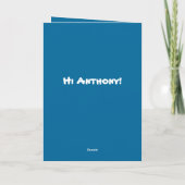 Hi Anthony#6 Dankeskarte (Rückseite)
