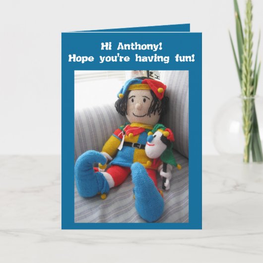 Hi Anthony#6 Dankeskarte (Vorderseite)